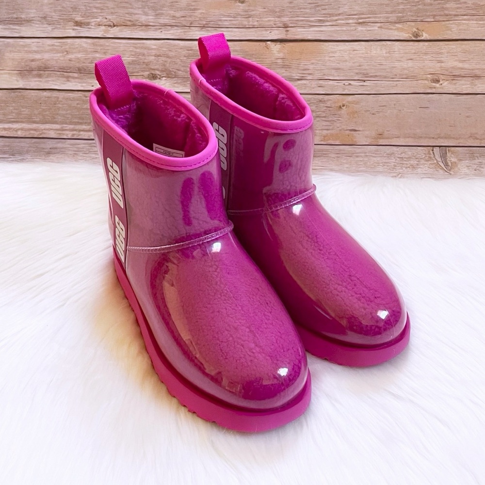 UGG Women’s Classic Clear Mini In Dragon Fruit - Picture 4 of 10